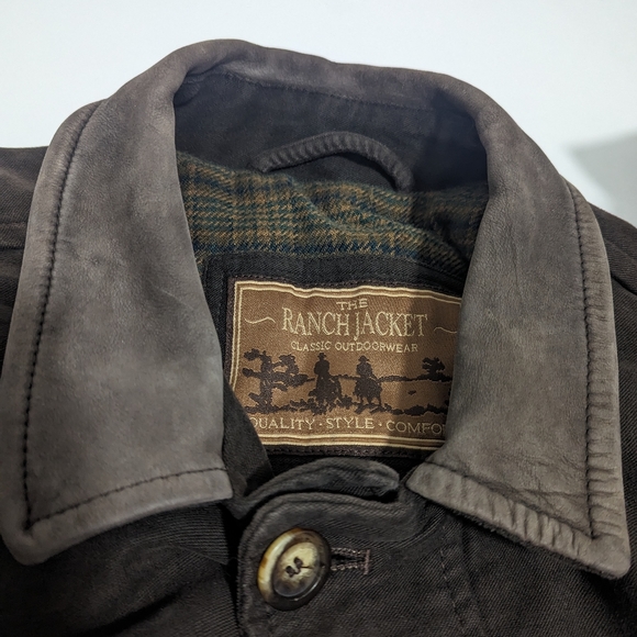 Vintage 1998 The Ranch Jacket Classic Marks & Spencer Coat Men's Size Medium - Picture 3 of 10